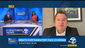 Harry Nelson interviewed on ABC7: Debate Over Mandatory Face Coverings